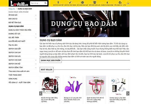 Love18 thuộc Top 5 Website đồ chơi người lớn uy tín.